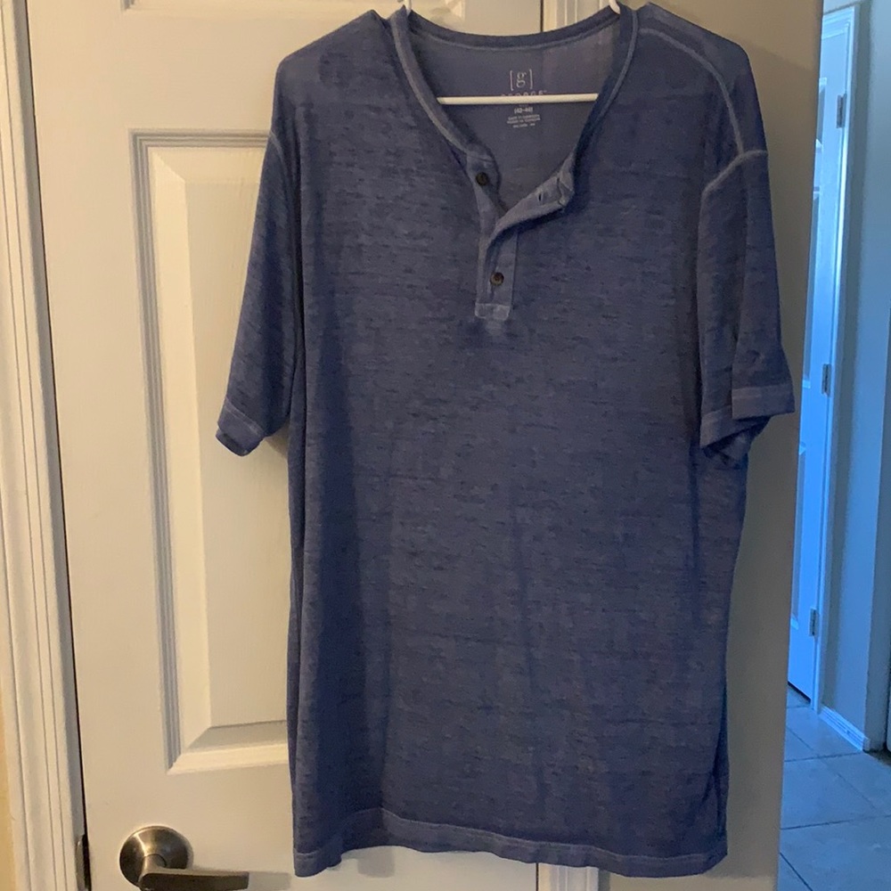 George Mens L henley shirt